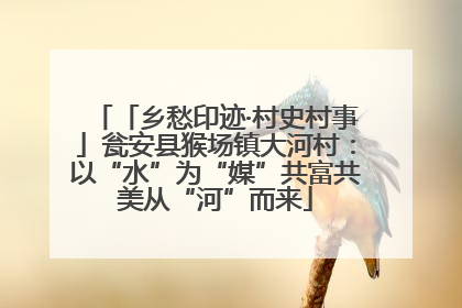 「乡愁印迹·村史村事」瓮安县猴场镇大河村：以“水”为“媒”共富共美从“河”而来