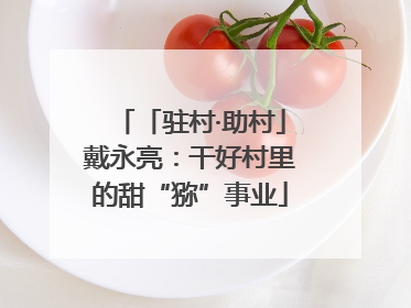 「驻村·助村」戴永亮：干好村里的甜“猕”事业