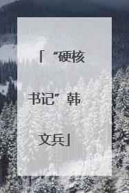 “硬核书记”韩文兵
