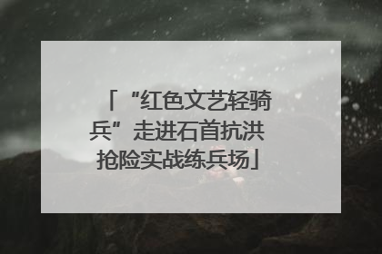 “红色文艺轻骑兵”走进石首抗洪抢险实战练兵场