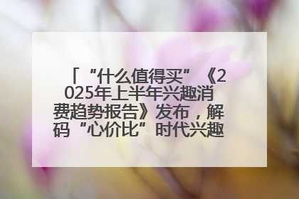 “什么值得买”《2025年上半年兴趣消费趋势报告》发布，解码“心价比”时代兴趣消费新范式