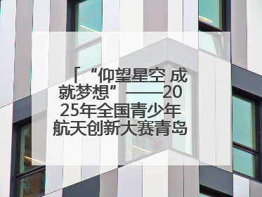 “仰望星空 成就梦想”——2025年全国青少年航天创新大赛青岛选拔赛成功举办
