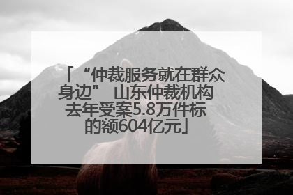 “仲裁服务就在群众身边” 山东仲裁机构去年受案5.8万件标的额604亿元