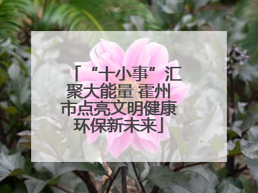 “十小事”汇聚大能量 霍州市点亮文明健康环保新未来
