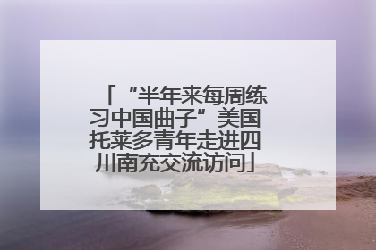 “半年来每周练习中国曲子”美国托莱多青年走进四川南充交流访问