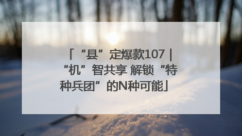 “县”定爆款107｜“机”智共享 解锁“特种兵团”的N种可能