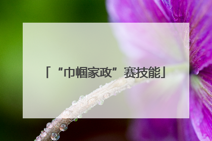 “巾帼家政”赛技能