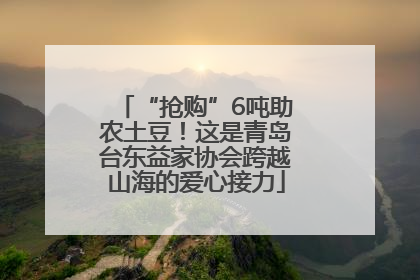 “抢购”6吨助农土豆！这是青岛台东益家协会跨越山海的爱心接力