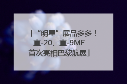 “明星”展品多多！直-20、直-9ME首次亮相巴黎航展