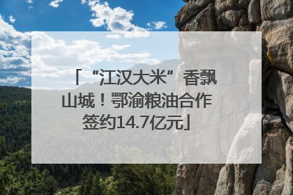 “江汉大米”香飘山城！鄂渝粮油合作签约14.7亿元