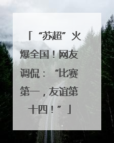 “苏超”火爆全国！网友调侃：“比赛第一，友谊第十四！”