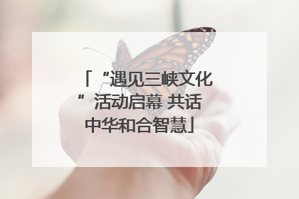 “遇见三峡文化”活动启幕 共话中华和合智慧