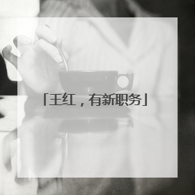 王红，有新职务