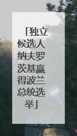 独立候选人纳夫罗茨基赢得波兰总统选举