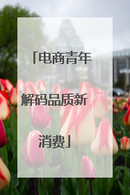 电商青年解码品质新消费