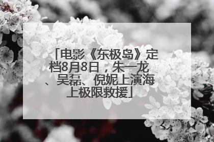 电影《东极岛》定档8月8日，朱一龙、吴磊、倪妮上演海上极限救援
