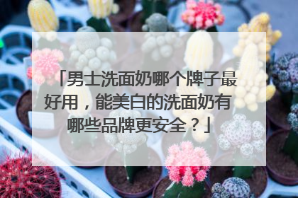 男士洗面奶哪个牌子最好用，能美白的洗面奶有哪些品牌更安全？