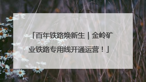 百年铁路焕新生｜金岭矿业铁路专用线开通运营！