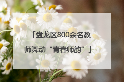 盘龙区800余名教师舞动“青春师韵”