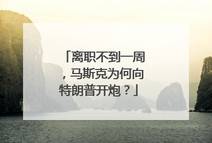 离职不到一周，马斯克为何向特朗普开炮？