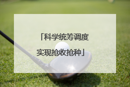 科学统筹调度实现抢收抢种
