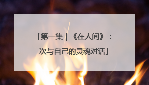 第一集｜《在人间》：一次与自己的灵魂对话
