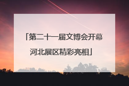 第二十一届文博会开幕 河北展区精彩亮相