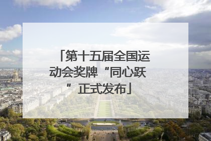 第十五届全国运动会奖牌“同心跃”正式发布