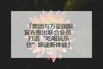 美团与万豪国际宣布推出联合会员 打造“吃喝玩乐住”旅途新体验