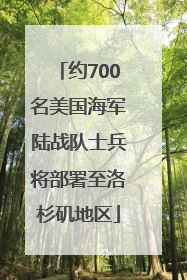 约700名美国海军陆战队士兵将部署至洛杉矶地区
