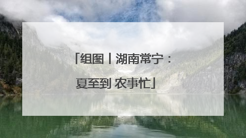 组图丨湖南常宁：夏至到 农事忙