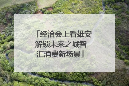 经洽会上看雄安 解锁未来之城智汇消费新场景