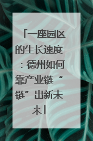 一座园区的生长速度：德州如何靠产业链“链”出新未来
