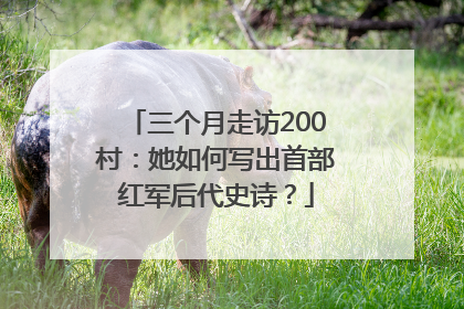 三个月走访200村：她如何写出首部红军后代史诗？