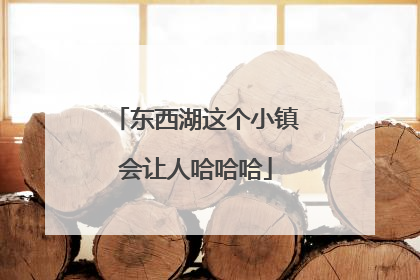 东西湖这个小镇会让人哈哈哈