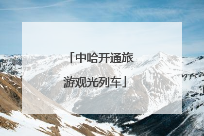 中哈开通旅游观光列车