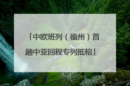 中欧班列（福州）首趟中亚回程专列抵榕