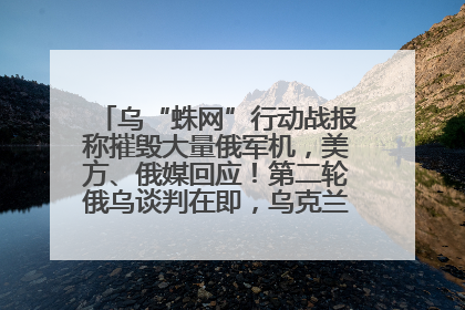 乌“蛛网”行动战报称摧毁大量俄军机，美方、俄媒回应！第二轮俄乌谈判在即，乌克兰提出三大诉求