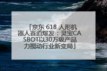 京东 618 人形机器人赛道爆发：灵宝CASBOT以30万级产品力搅动行业新变局