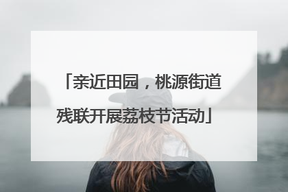 亲近田园，桃源街道残联开展荔枝节活动