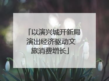 以演兴城开新局 演出经济驱动文旅消费增长