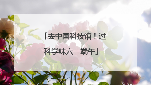 去中国科技馆！过科学味六一端午
