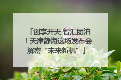 创享开天 智汇团泊！天津静海这场发布会解密“未来新机”