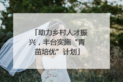 助力乡村人才振兴，丰台实施“青苗培优”计划