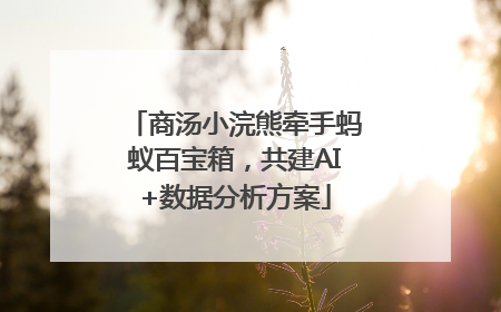 商汤小浣熊牵手蚂蚁百宝箱，共建AI+数据分析方案