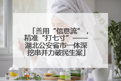 善用“信息流”，精准“打七寸”——湖北公安省市一体深挖串并力破民生案