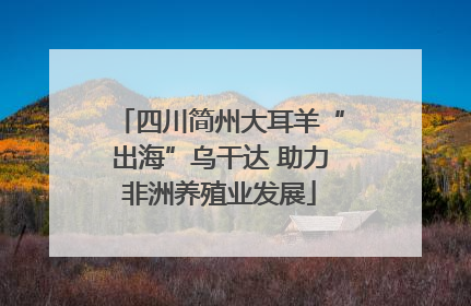 四川简州大耳羊“出海”乌干达 助力非洲养殖业发展