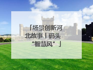 场景创新河北故事丨码头“智慧风”