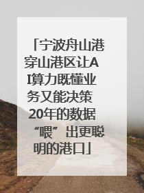 宁波舟山港穿山港区让AI算力既懂业务又能决策 20年的数据“喂”出更聪明的港口