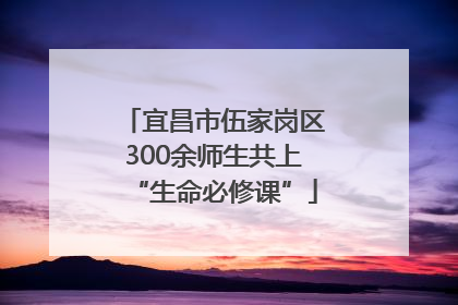 宜昌市伍家岗区300余师生共上“生命必修课”